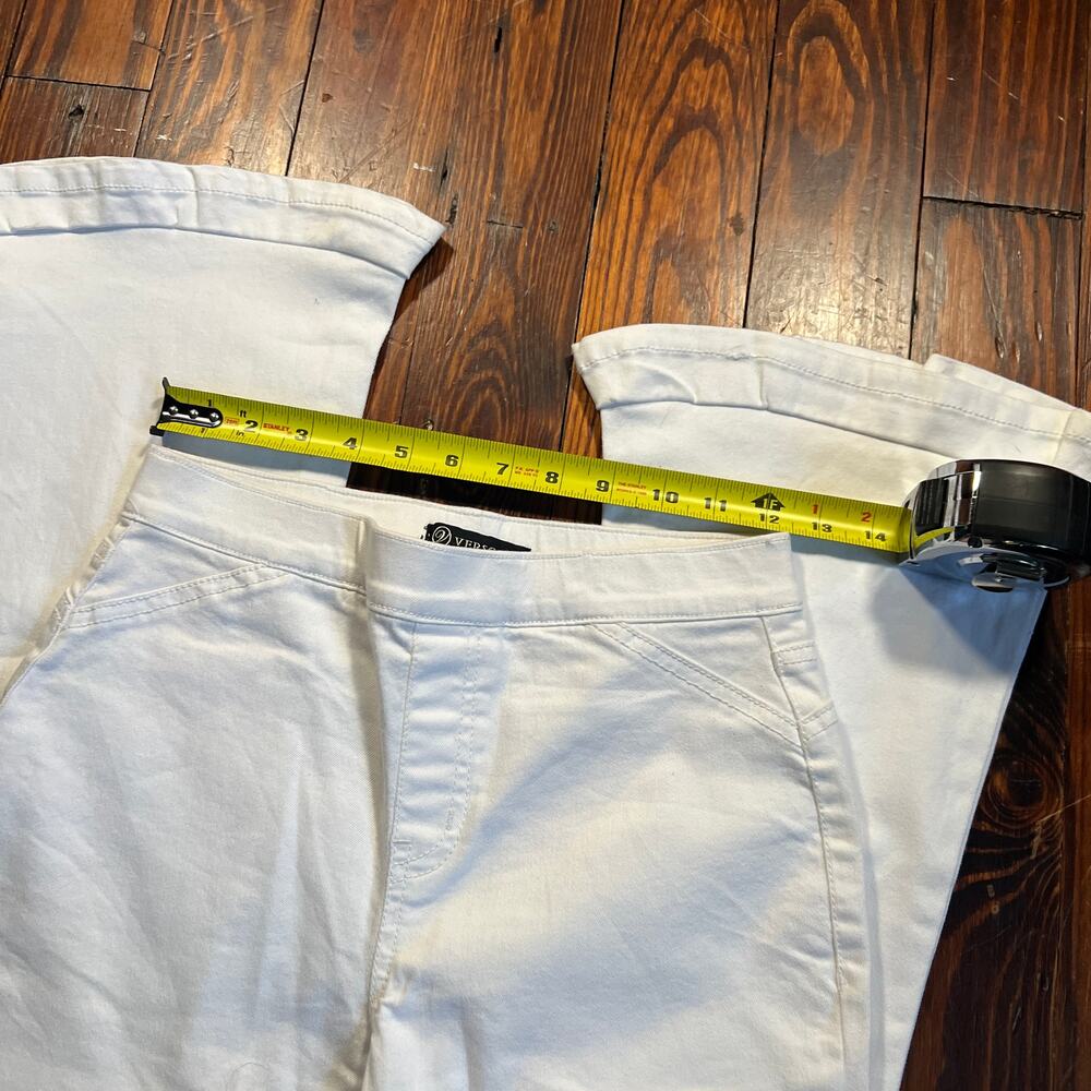 Versona 2XL Casual Pants White Flared - Picture 6 of 7